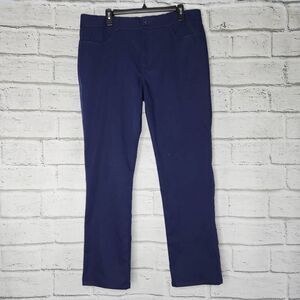 Pebble Beach Golf Pocket Trouser Pants Solid Navy Blue W36 X L30 Mens